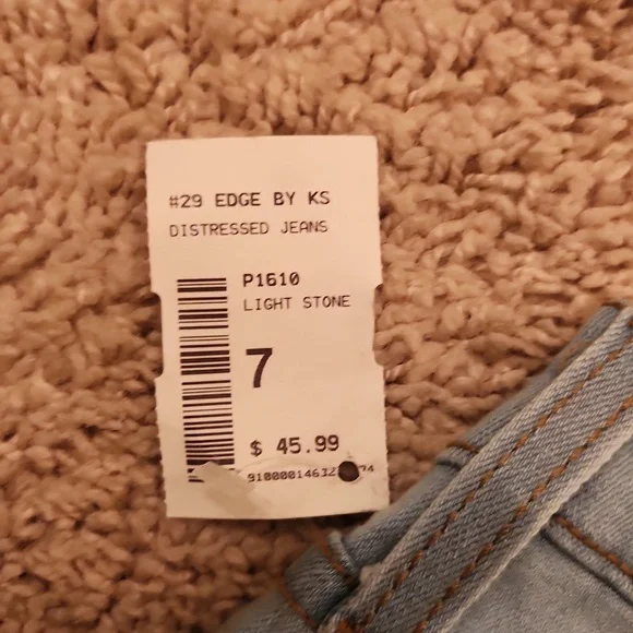 Vibrant Women's Sky Blue Ripped Boyfriend Jeans Sz.7 - Picture 8 of 8